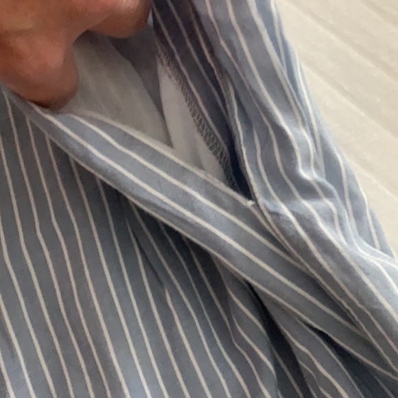 Madewell Pavilion stripe culotte pants pockets M - Picture 9 of 10